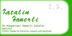 katalin hamerli business card